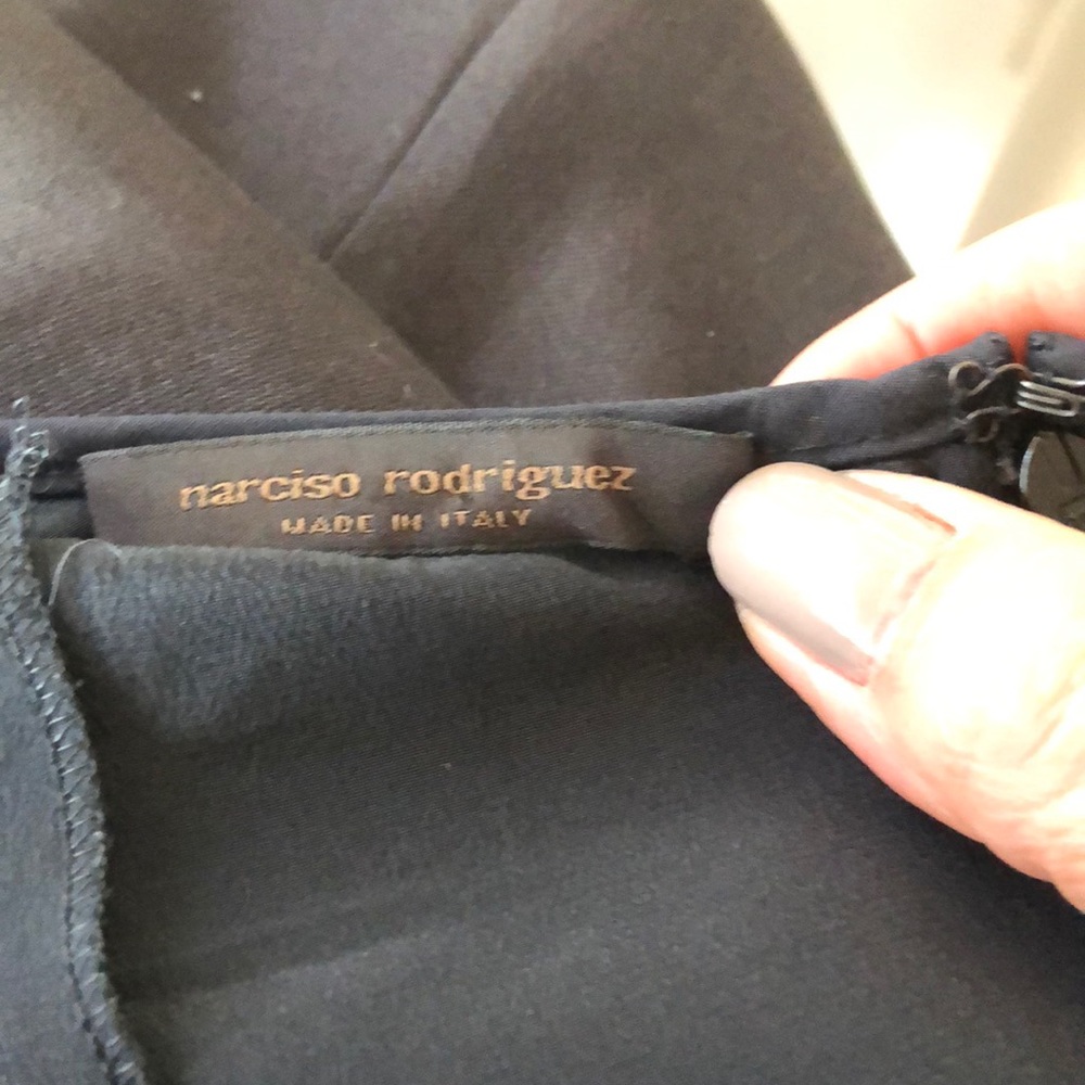 Narciso Rodriguez Vintage black silk dress.